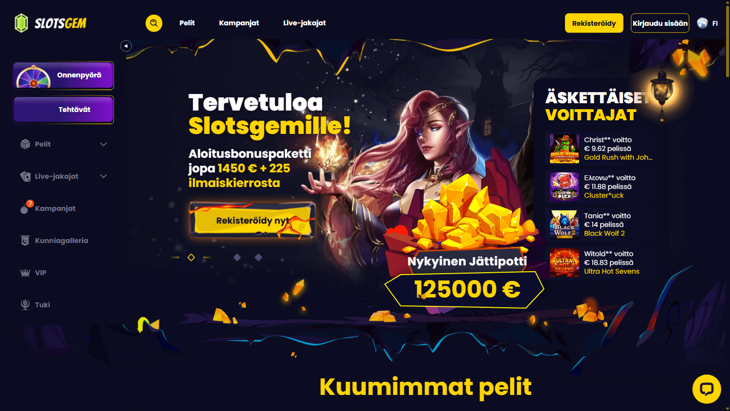 SlotsGem Casino Desktop screenshot